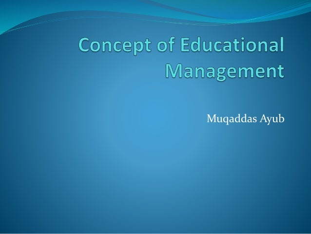 ppt on educational management