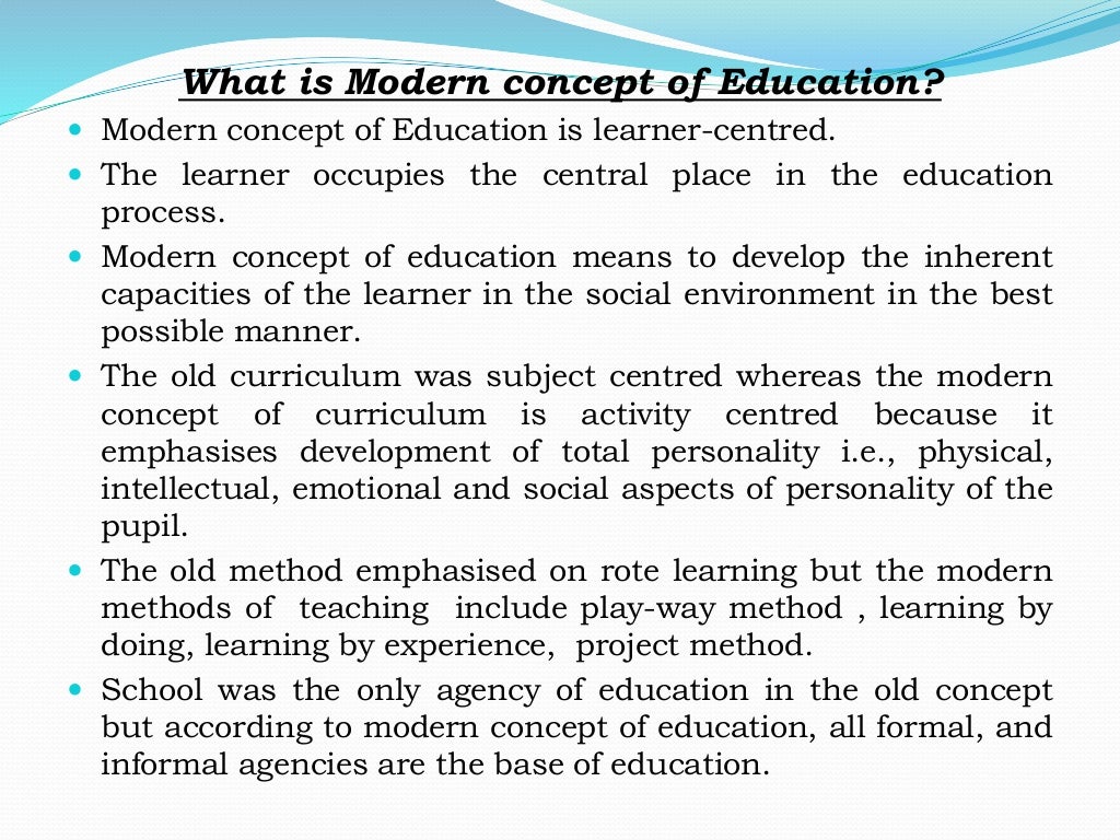 Concept of education ppt.