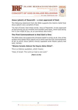 Concept of God in Major Religions | PDF