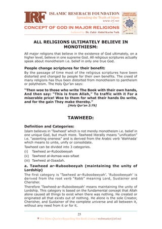 Concept of God in Major Religions | PDF