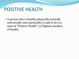 Concept of health | PPTX