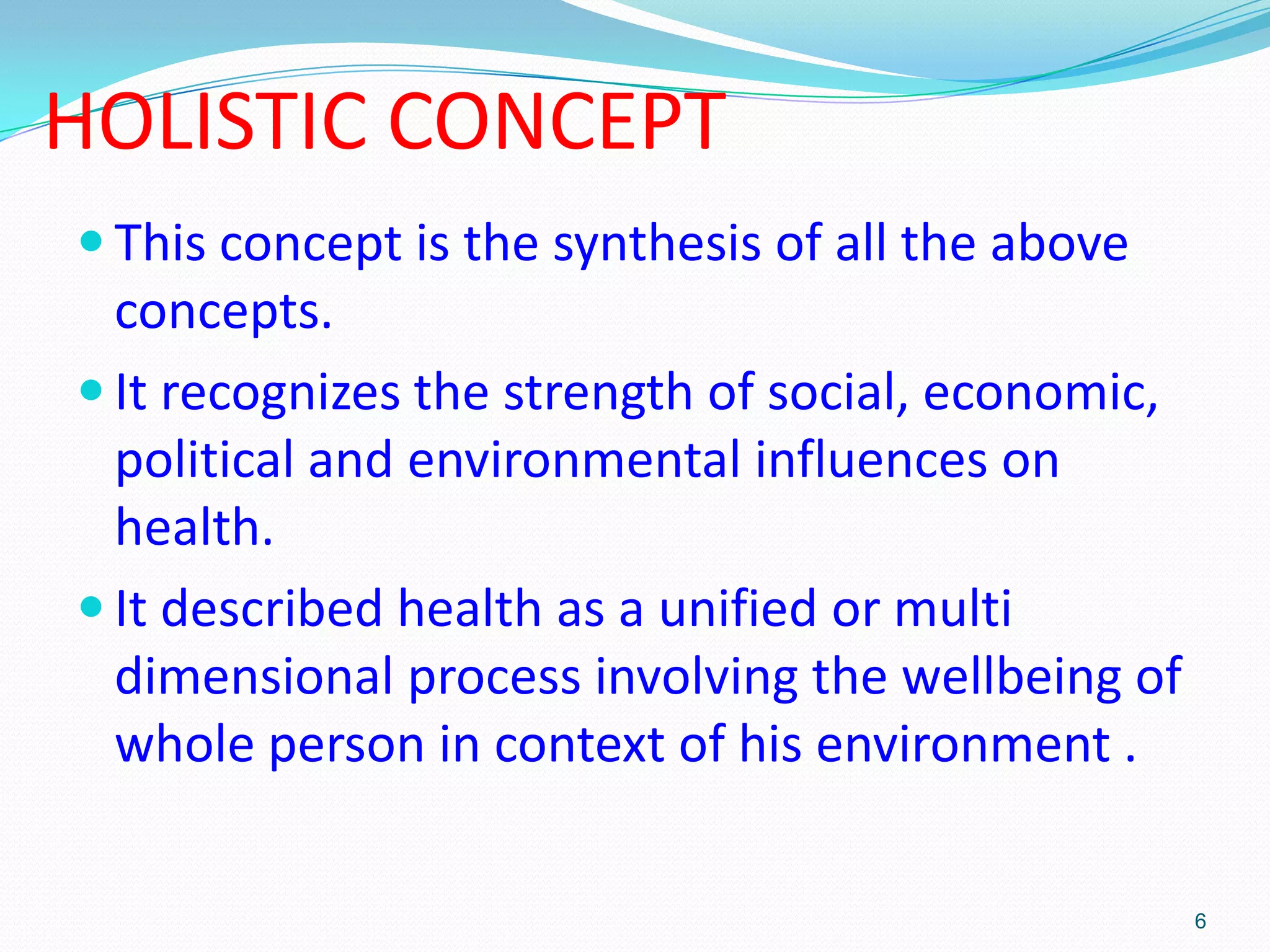 Concept of health and disease | PPTX
