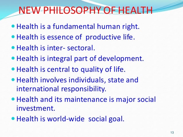 Concept of health and disease