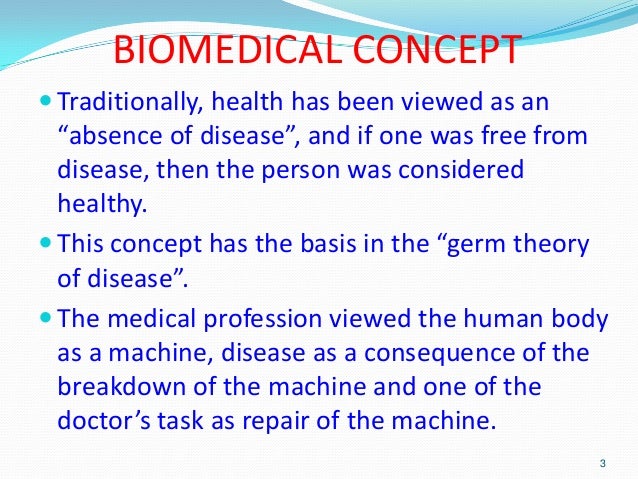 Concept of health and disease