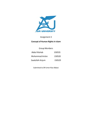 Concept of human rights in islam | PDF