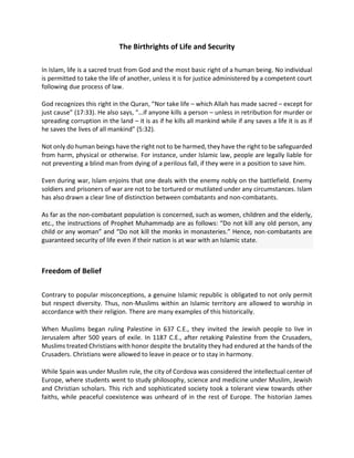 Concept of human rights in islam | PDF