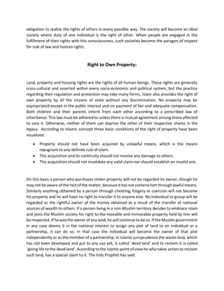 Concept of human rights in islam | PDF