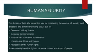 Concept of human security | PPTX