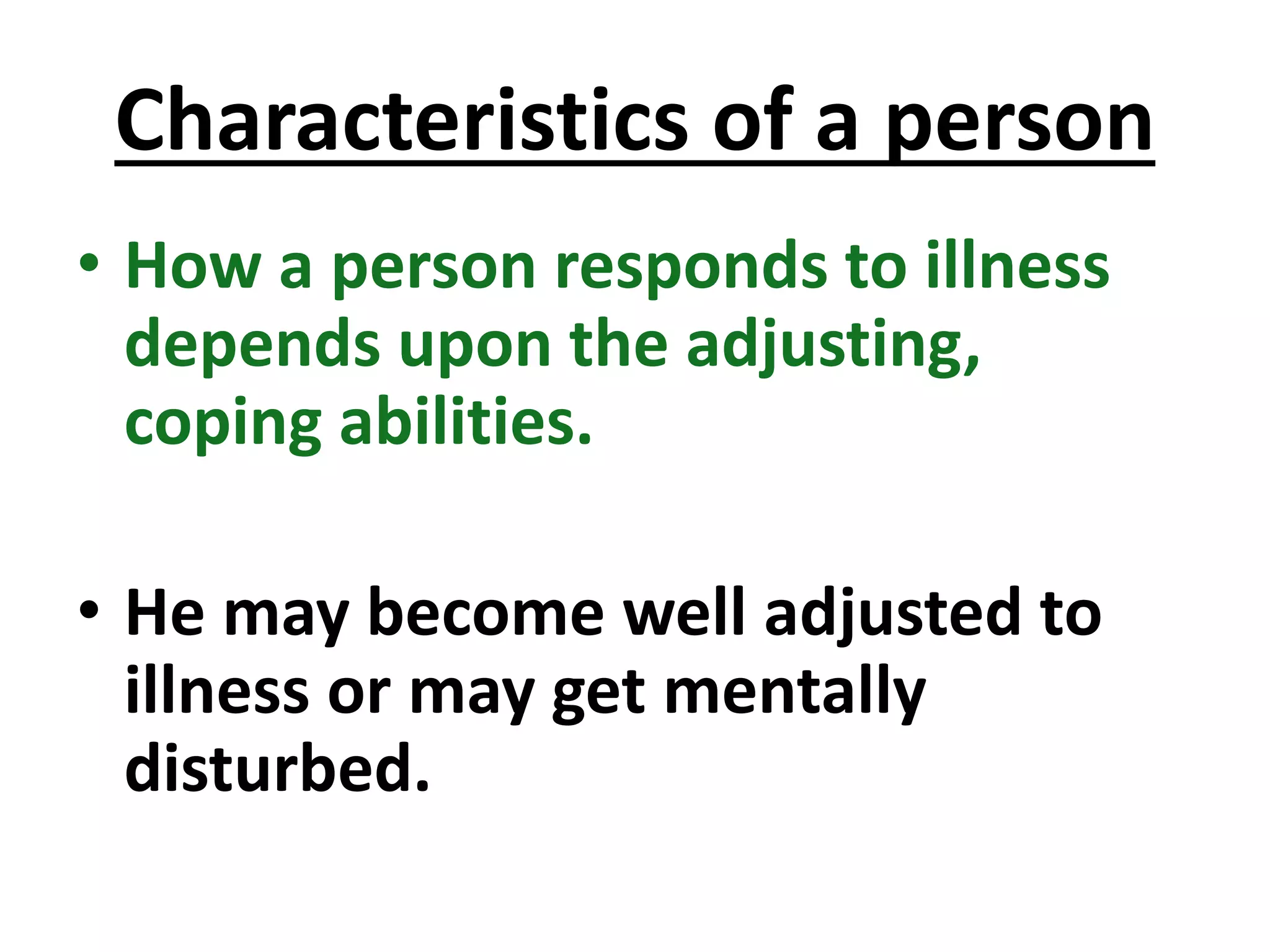 CONCEPT OF ILLNESS | PPTX
