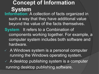 Concept of information system & networking.. | PPTX