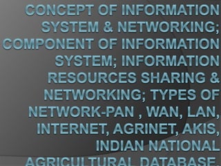 Concept of Information Systems & AKIS | PPT