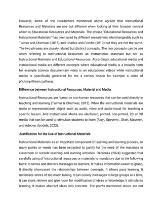 Concept of Instructional Materials, Media and Resources.pdf