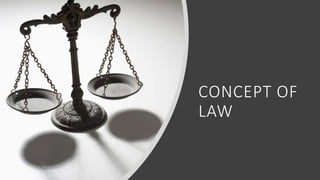 CONCEPT OF
LAW
 
