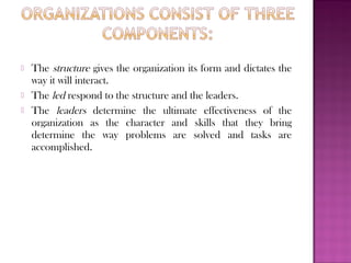    Also note that a leader is not strictly one or another, but is
    somewhere on a continuum ranging from extremely pos...