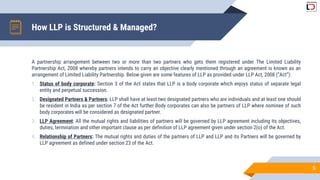 Concept of LLP & its Incorporation | PPTX
