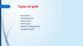 CONCEPT OF LOSS GRIEF PROCESS Nursing Foundation .pptx