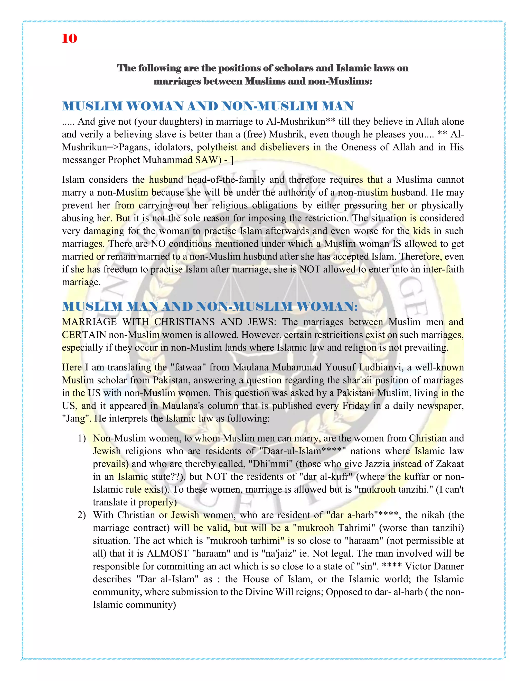 Concept of marriage in islam | PDF