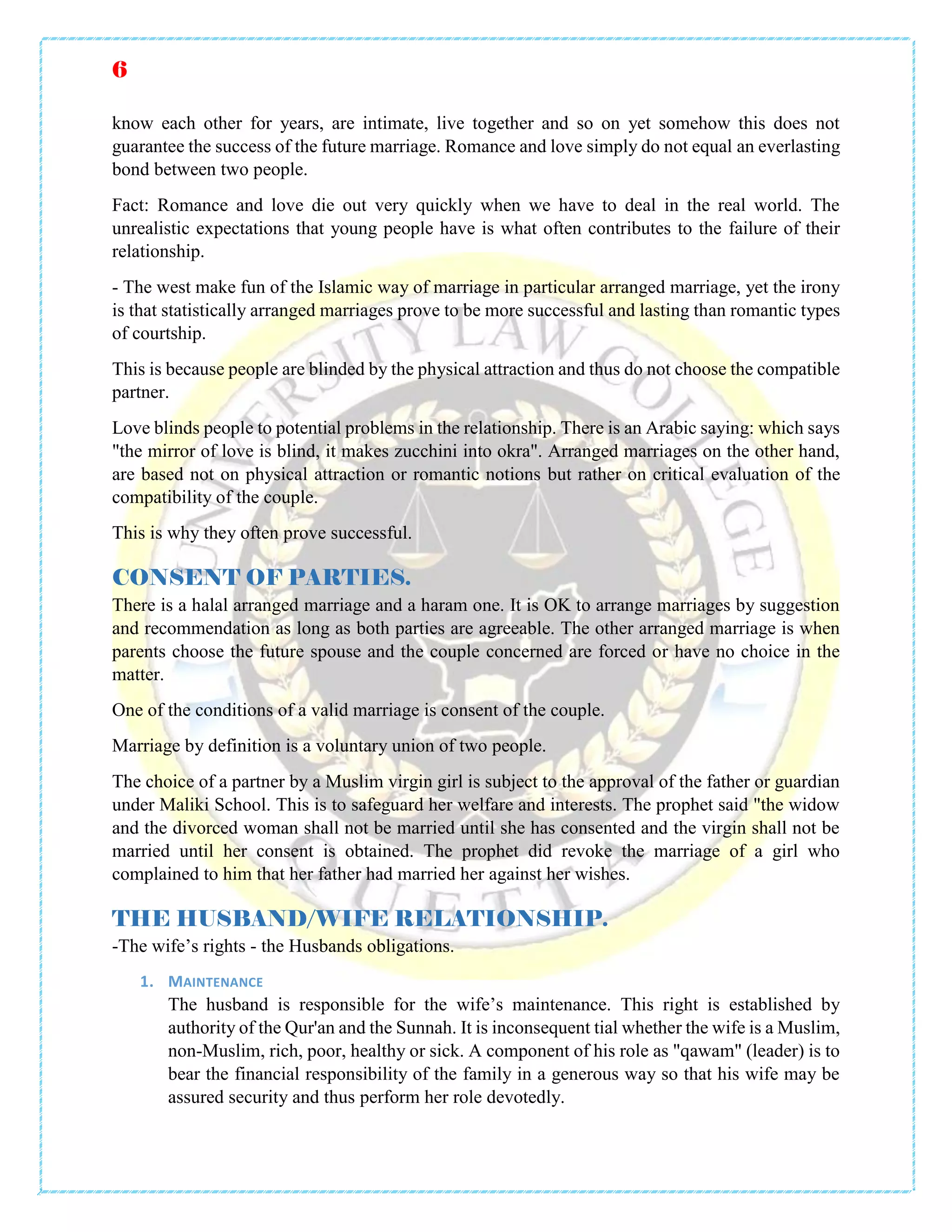 Concept of marriage in islam | PDF