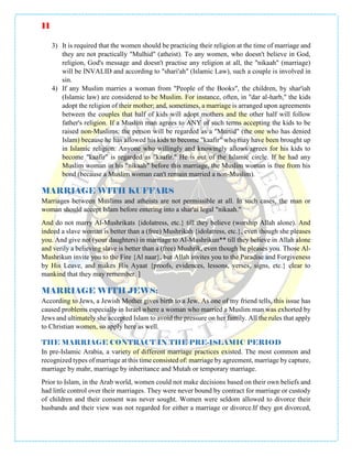 Concept of marriage in islam | PDF