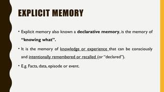 Neurobiological Basis of Behavior: Understanding Memory Processes and ...