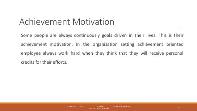 Her Likes This Definition Of Achievement Motivation 