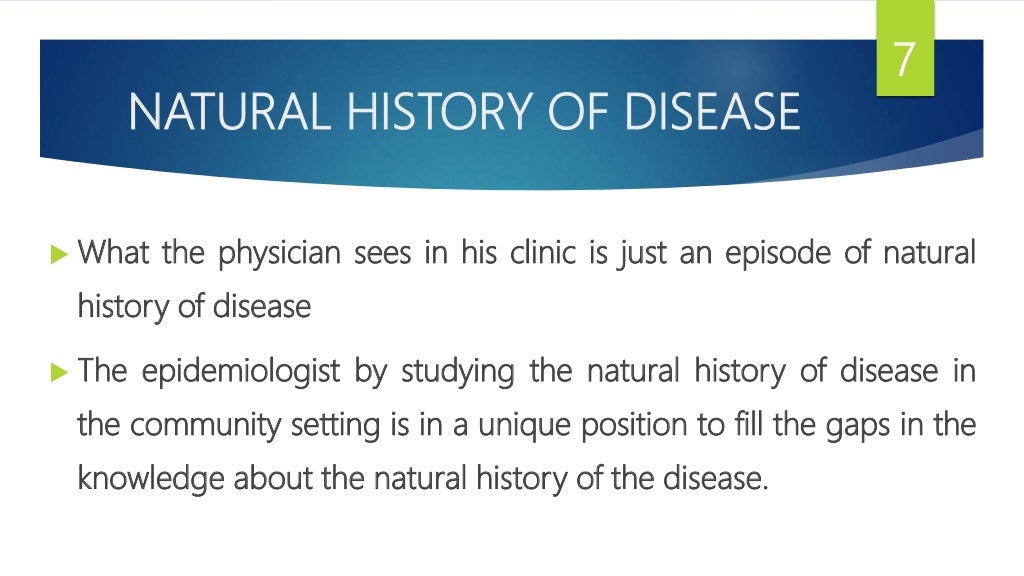 natural history of disease