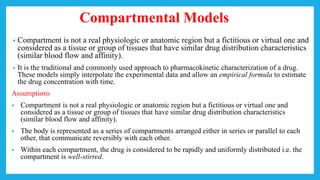 Concept of non linear and linear pharmacokinetic model | PPT