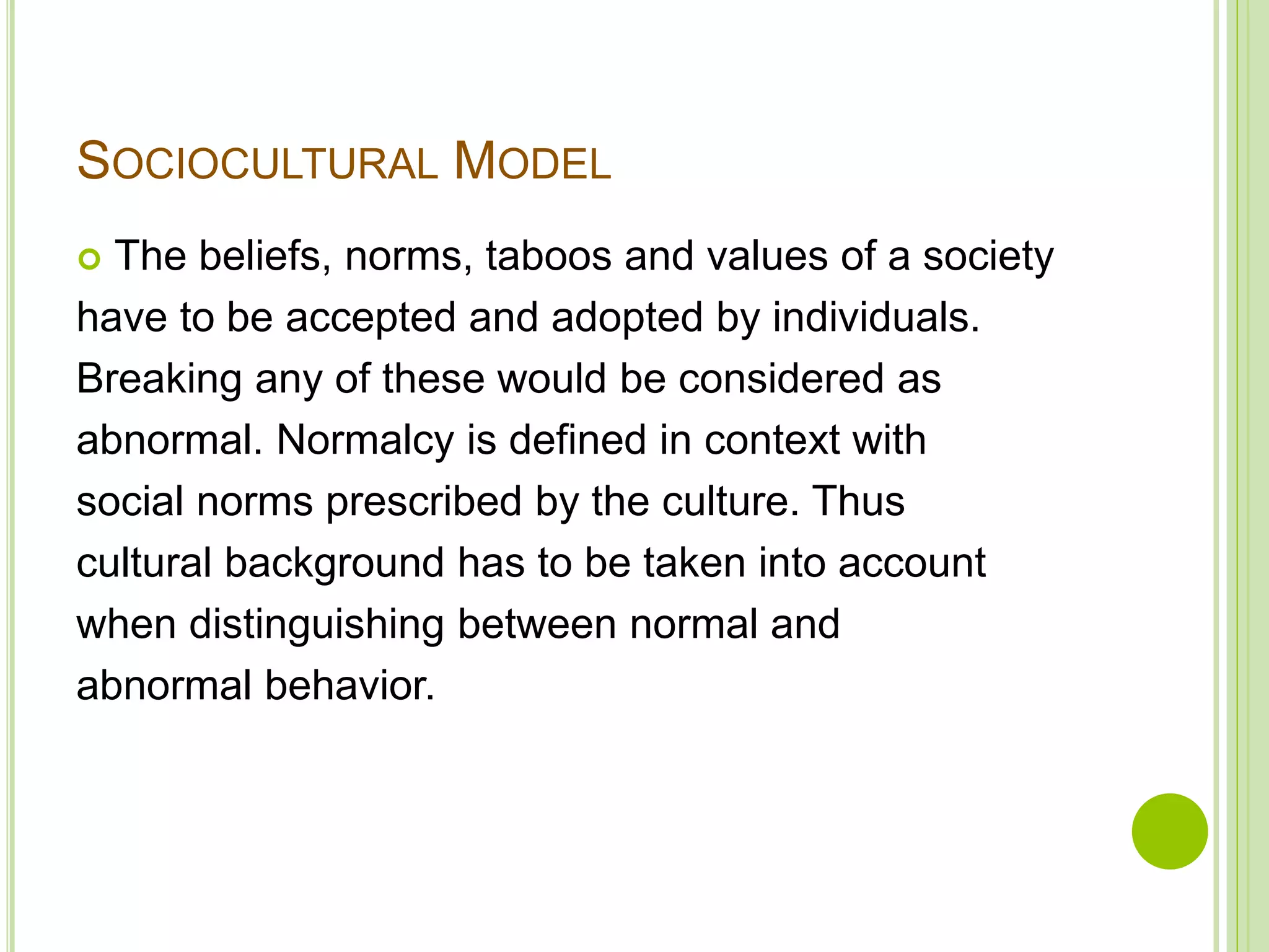 Concept of normal and abnormal behaviour | PPTX