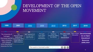 OPEN EDUCATIONAL RESOURCES: Concept of OER | PDF