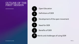 OPEN EDUCATIONAL RESOURCES: Concept of OER | PDF