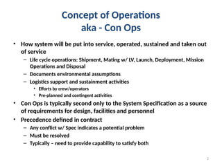 Conops Example Nasa Concept of Operations James Webb Space Telescope | PPTX