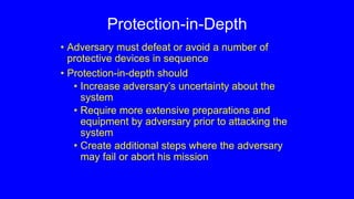 Concept of physical protection and its principals