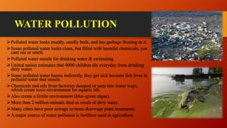 Concept of pollution with their different types | PPTX