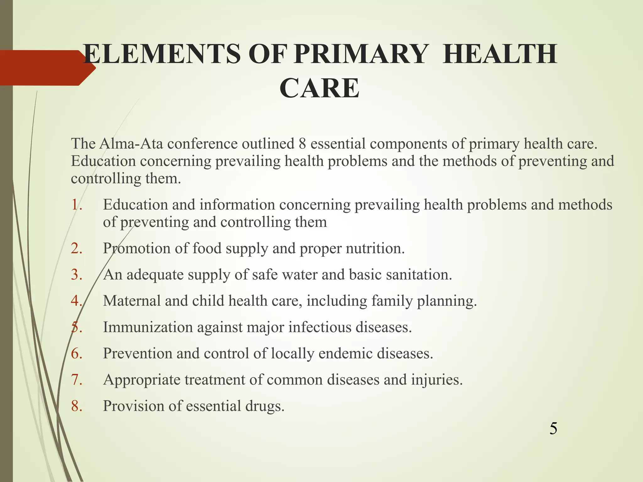 Concept of primary health care | PPTX