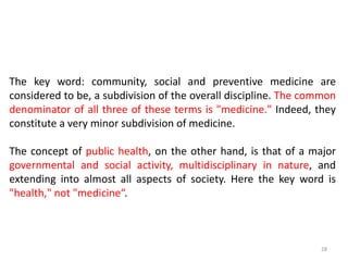 Concept of Public Health and Its Challenges | PPTX