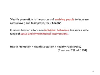 Concept of Public Health and Its Challenges