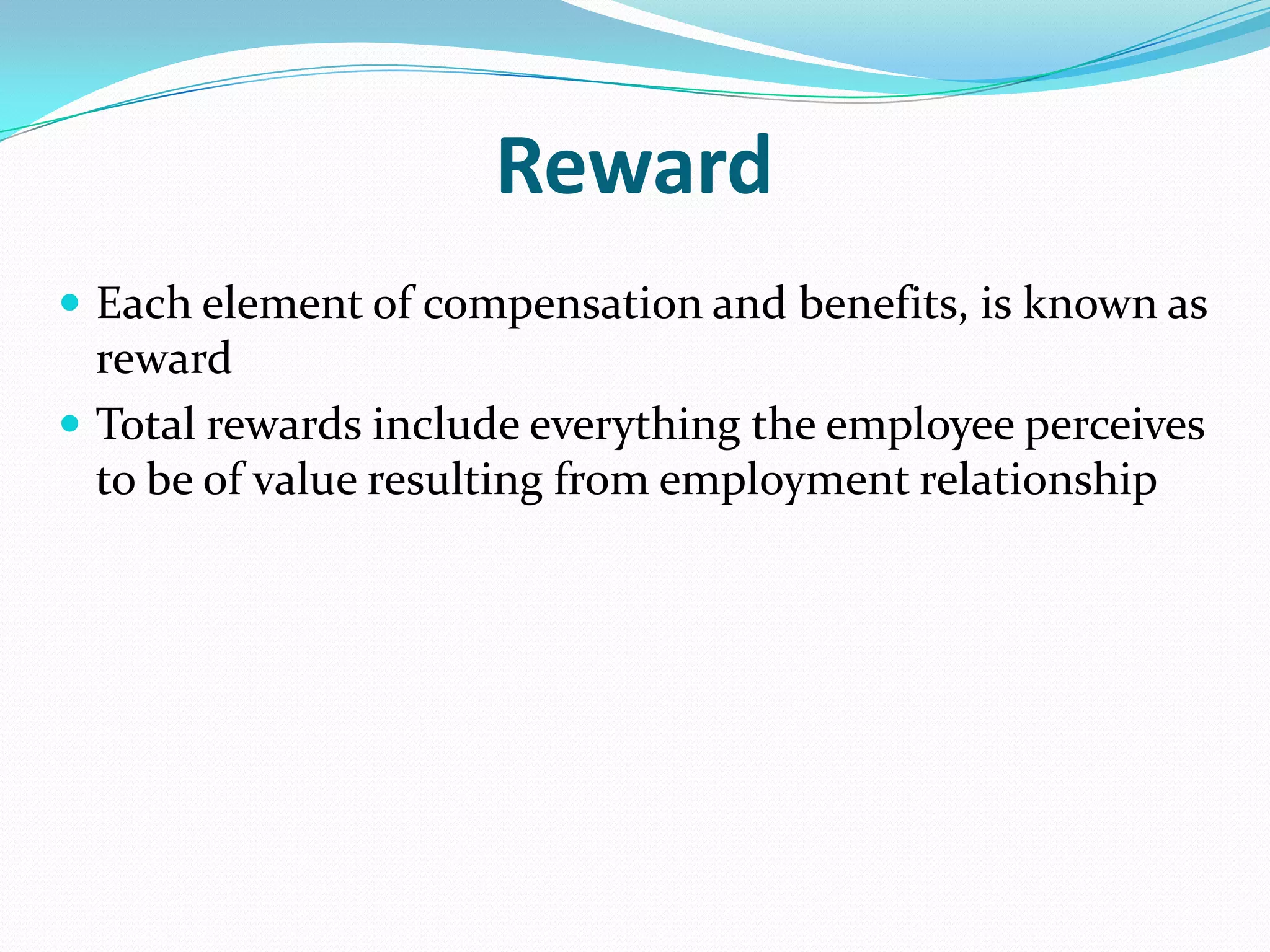 Concept of reward and total reward system | PPTX | Business | Business ...