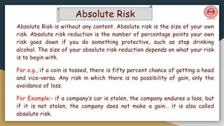 Absolute Risk I Concept of risk | PPTX