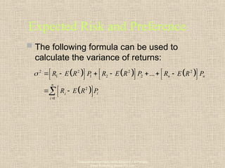 Concept of risk and return portfolio.ppt