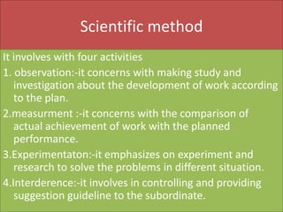 Concept of scientific management | PPTX