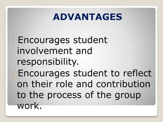 Concept of self reflection and peer evaluation | PPTX