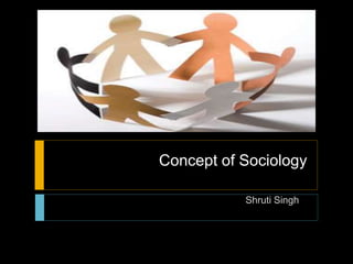 Concept of Sociology
Shruti Singh
 