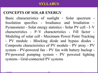 Comprehensive Concepts and Applications of Solar Energy Systems | PDF