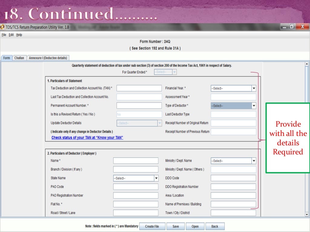 Concept of TDS and TCS and filing procedure.