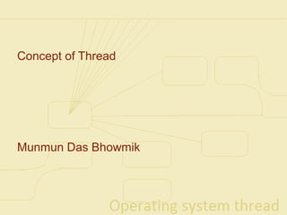 Concept of Thread




Munmun Das Bhowmik
 