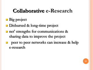 Research E Concept on e-Research | PPT