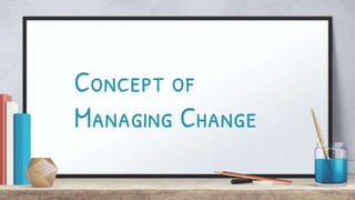 Concept of
Managing Change
 