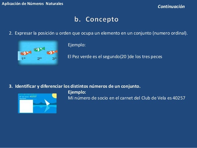 CONCEPTO DE NUMEROS NATURALES