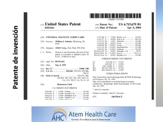 Patente de invención
 