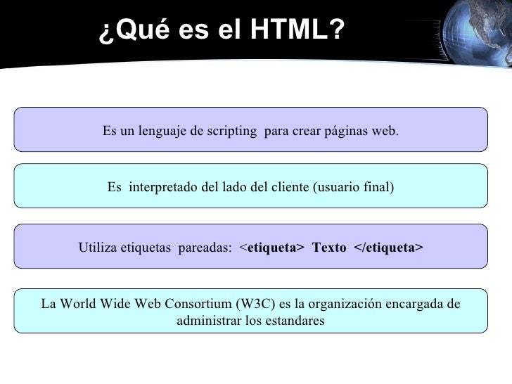 Conceptos básicos Html
